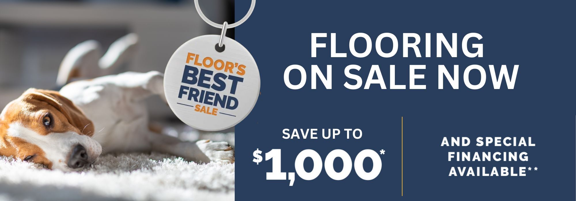 TSF website banner floors best friend sale fall 2025