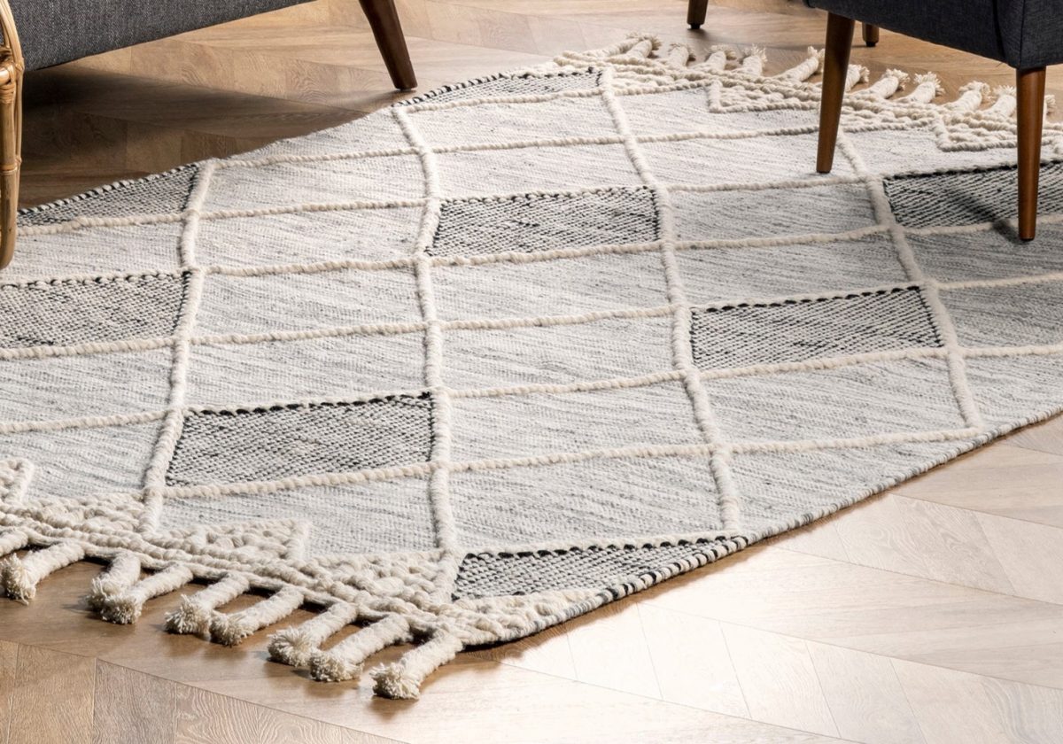 Modern living area floor rug interior room rug texture design