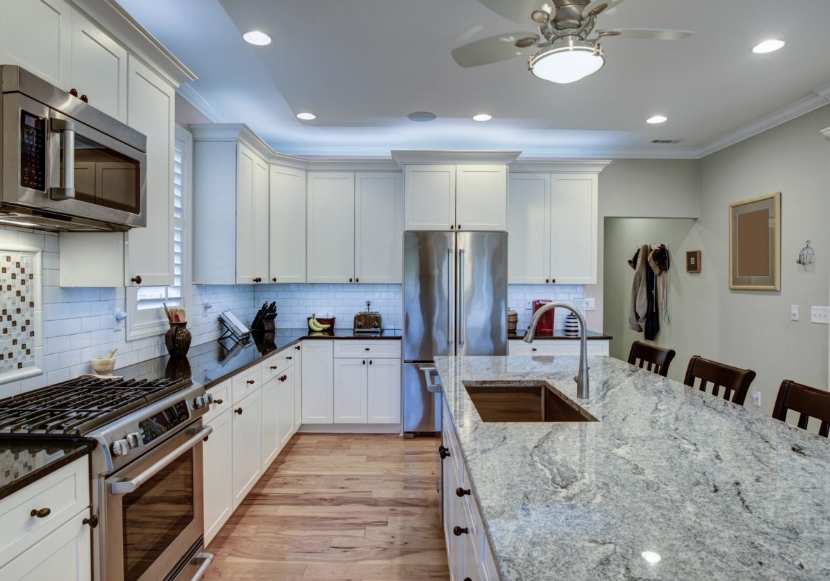 beautiful luxury kitchen with quartz and granite countertops
